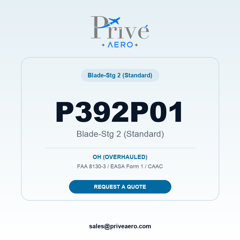 P/N P392P01 Blade-Stg 2 (Standard) P392P01 Blade-Stg 2 (Standard) – Privé Aero