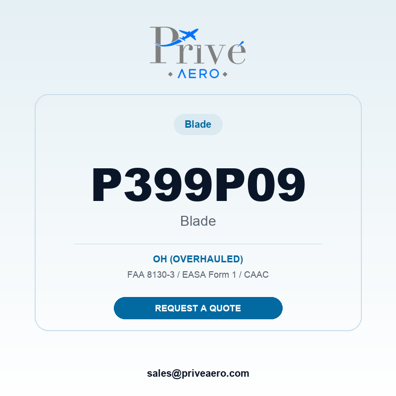 P/N P399P09 Blade P399P09 Blade – Privé Aero
