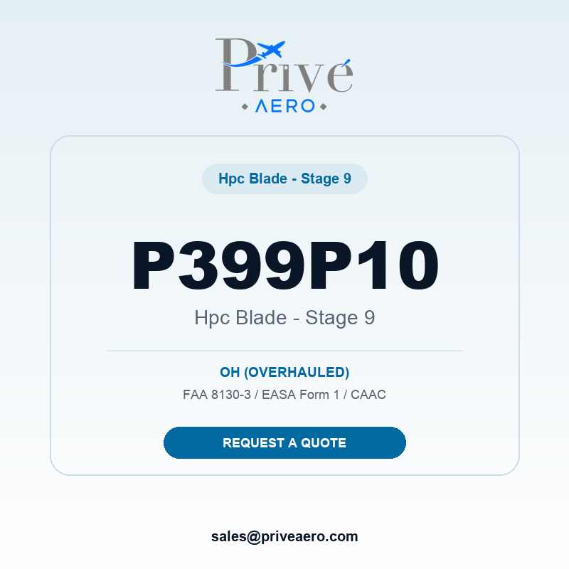 P/N P399P10 HPC BLADE - STAGE 9 P399P10 HPC BLADE - STAGE 9 – Privé Aero