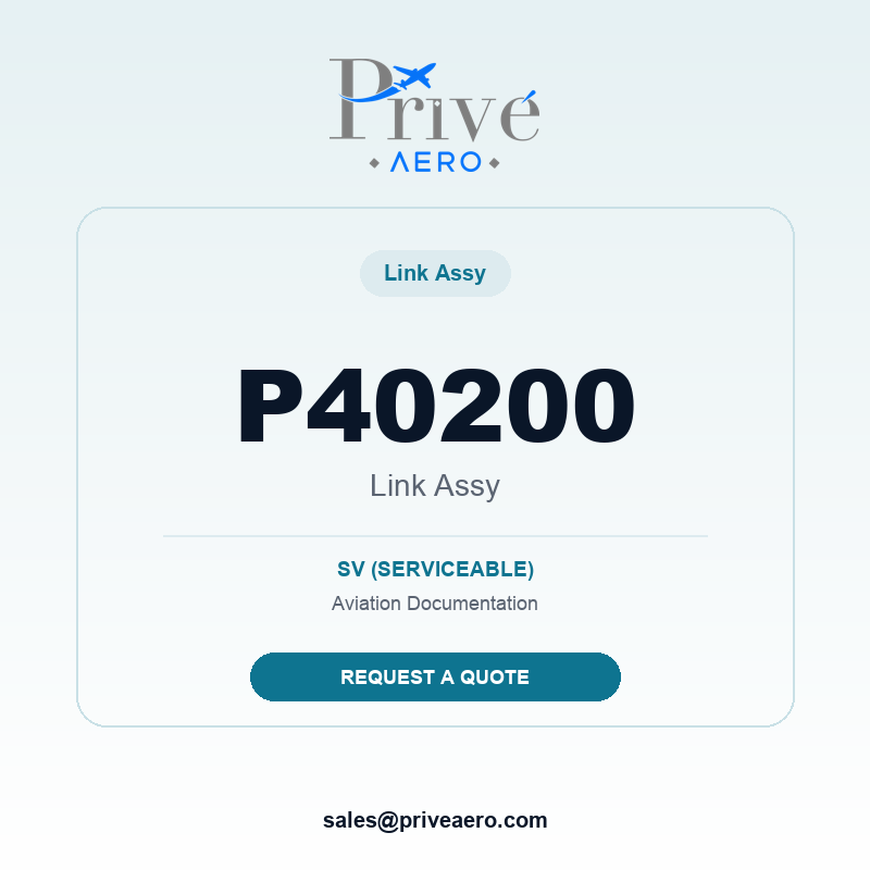P/N P40200 Link Assy P40200 Link Assy – Privé Aero