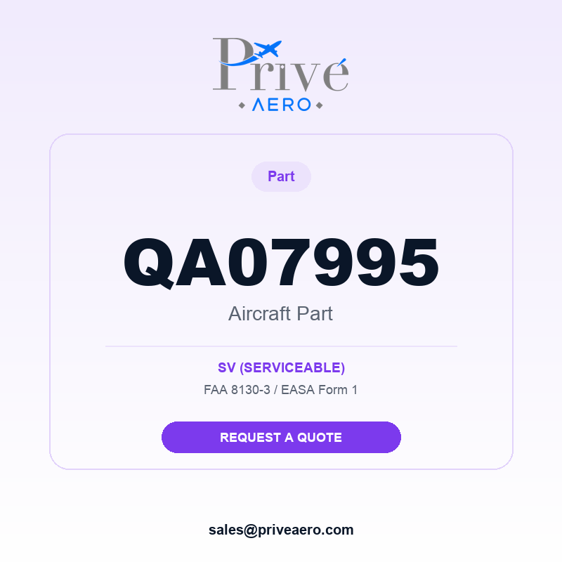 P/N QA07995 QA07995 – Privé Aero
