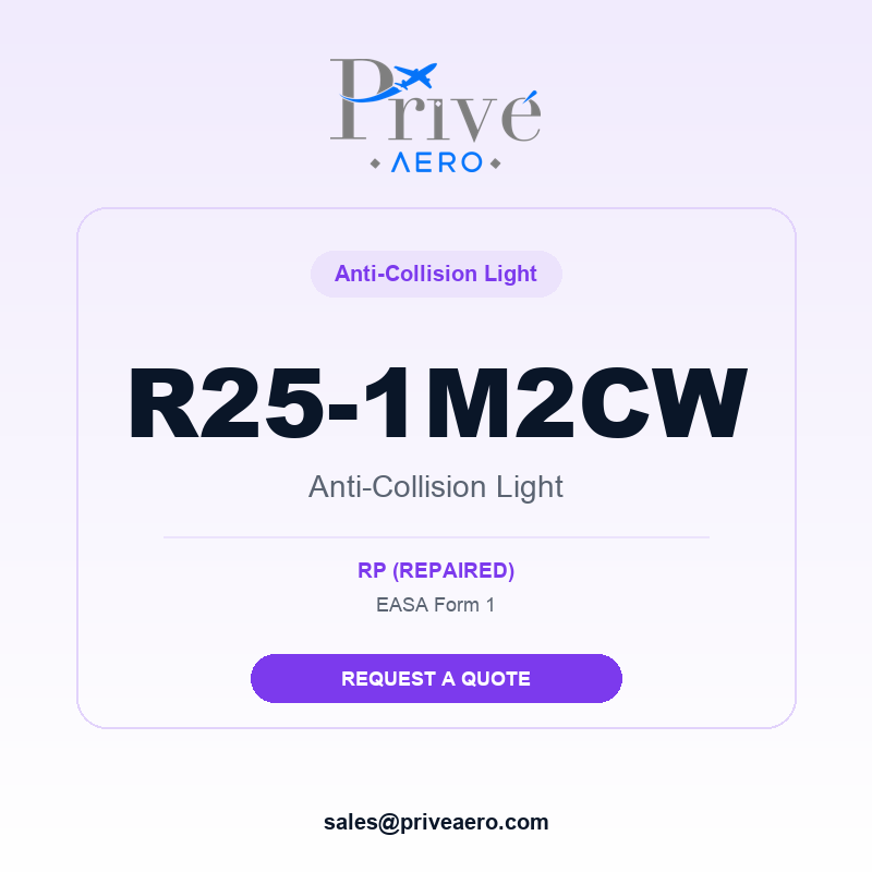 P/N R25-1M2CW Anti-Collision Light R25-1M2CW Anti-Collision Light – Privé Aero