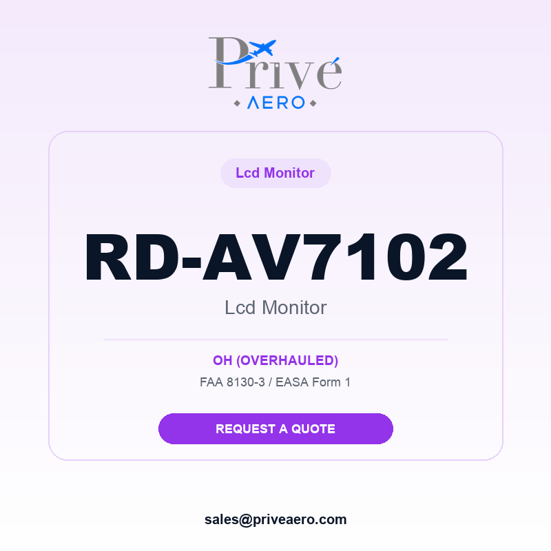 P/N RD-AV7102 Lcd Monitor RD-AV7102 Lcd Monitor – Privé Aero