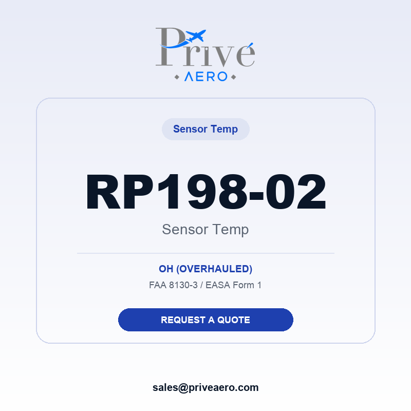 P/N RP198-02 Sensor Temp RP198-02 Sensor Temp – Privé Aero