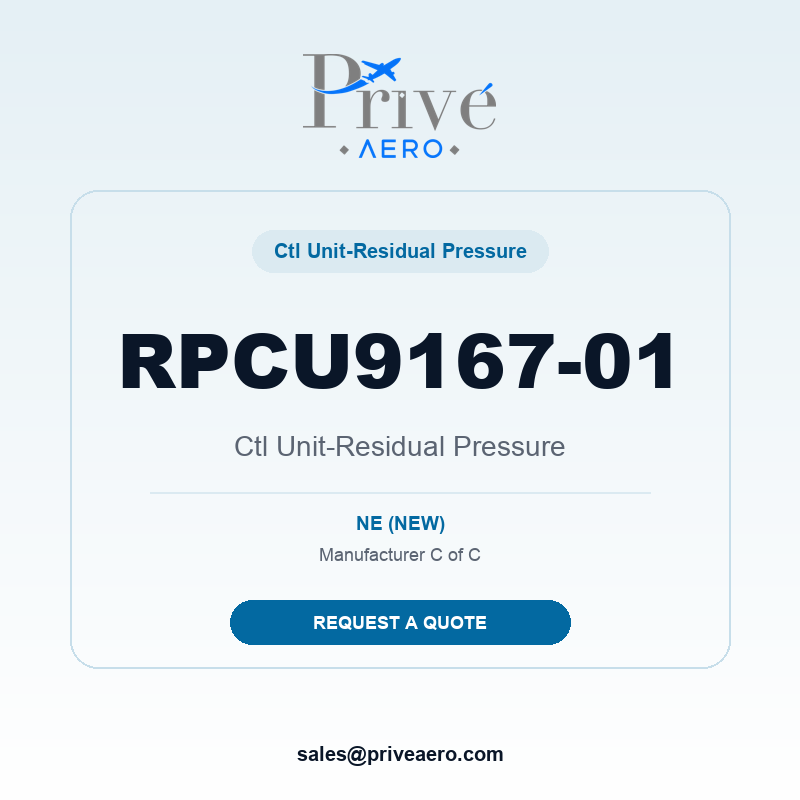 P/N RPCU9167-01 Ctl Unit-Residual Pressure RPCU9167-01 Ctl Unit-Residual Pressure – Privé Aero