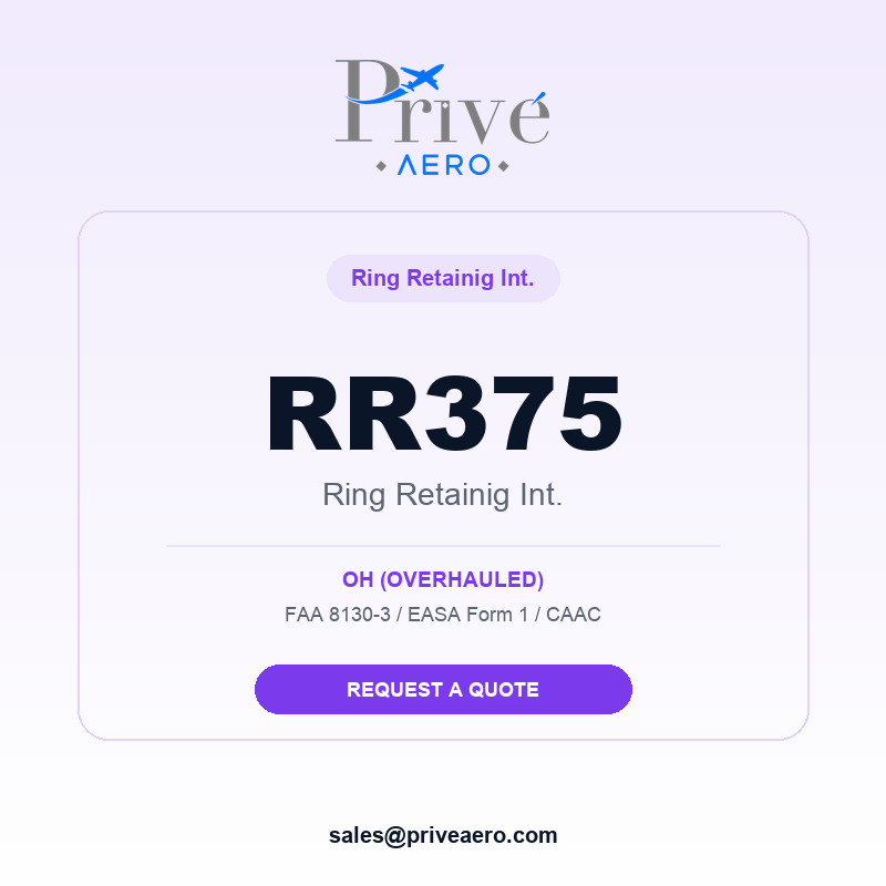 P/N RR375 RING RETAINIG INT. RR375 RING RETAINIG INT. – Privé Aero