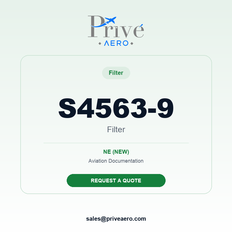 P/N S4563-9 Filter S4563-9 Filter – Privé Aero