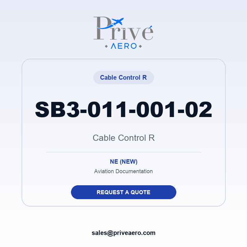 P/N SB3-011-001-02 Cable Control R SB3-011-001-02 Cable Control R – Privé Aero