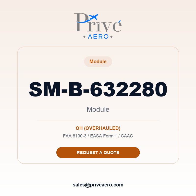 P/N SM-B-632280 MODULE SM-B-632280 MODULE – Privé Aero