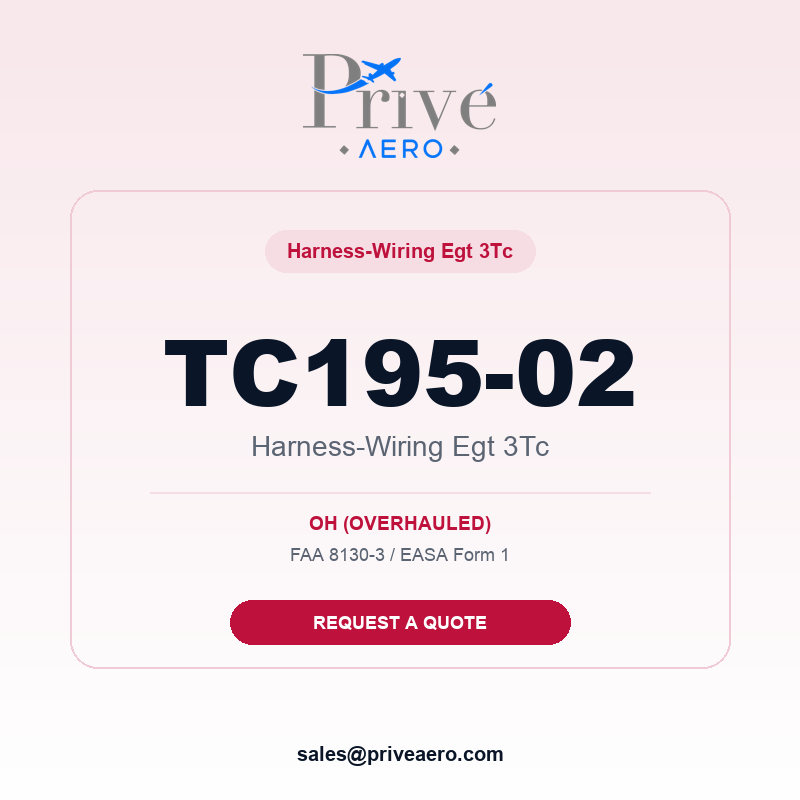 P/N TC195-02 Harness-Wiring Egt 3Tc TC195-02 Harness-Wiring Egt 3Tc – Privé Aero