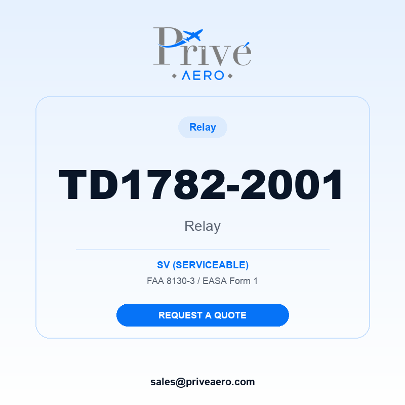 P/N TD1782-2001 Relay TD1782-2001 Relay – Privé Aero