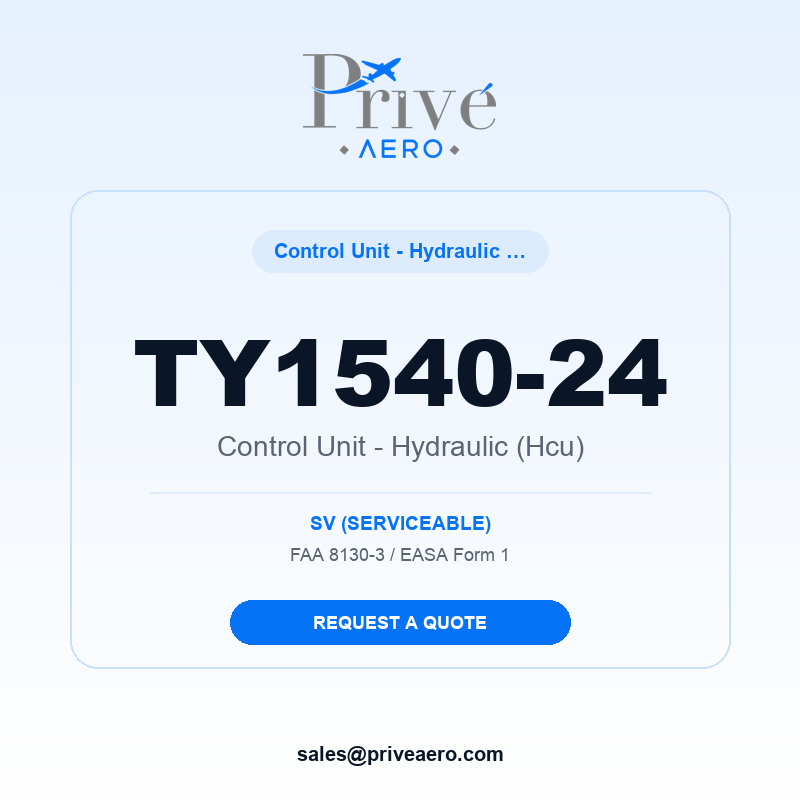 P/N TY1540-24 Control Unit - Hydraulic (Hcu) TY1540-24 Control Unit - Hydraulic (Hcu) – Privé Aero