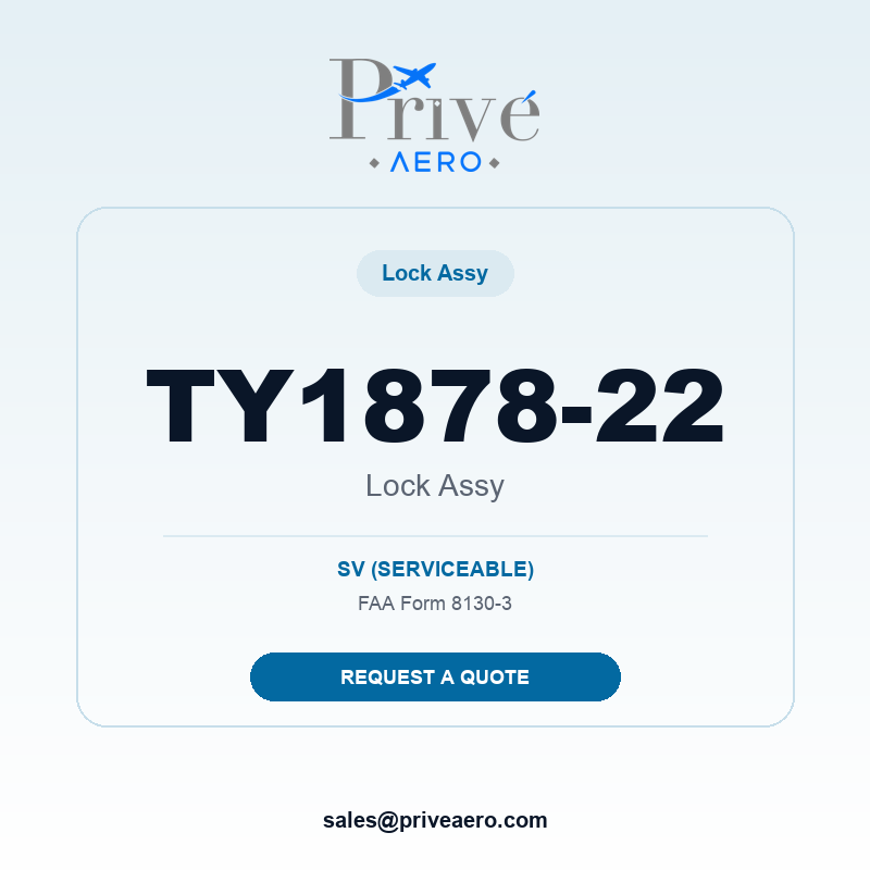 P/N TY1878-22 Lock Assy TY1878-22 Lock Assy – Privé Aero