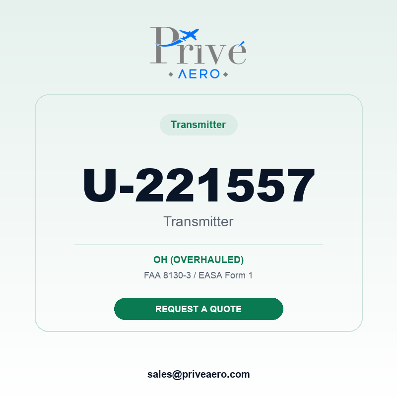 P/N U-221557 Transmitter U-221557 Transmitter – Privé Aero
