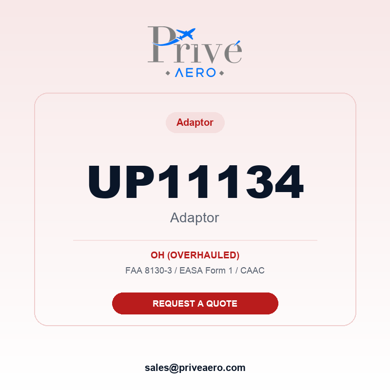 P/N UP11134 ADAPTOR UP11134 ADAPTOR – Privé Aero