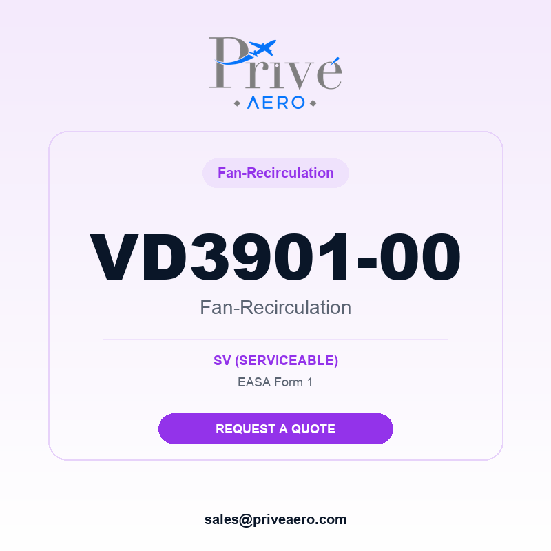 P/N VD3901-00 Fan-Recirculation VD3901-00 Fan-Recirculation – Privé Aero