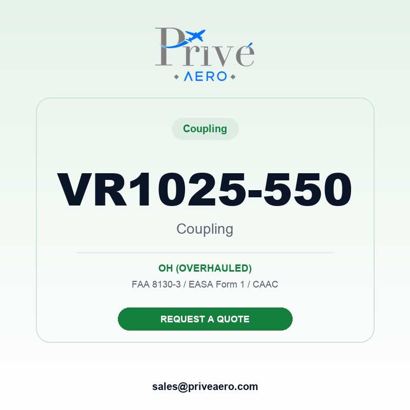 P/N VR1025-550 COUPLING VR1025-550 COUPLING – Privé Aero