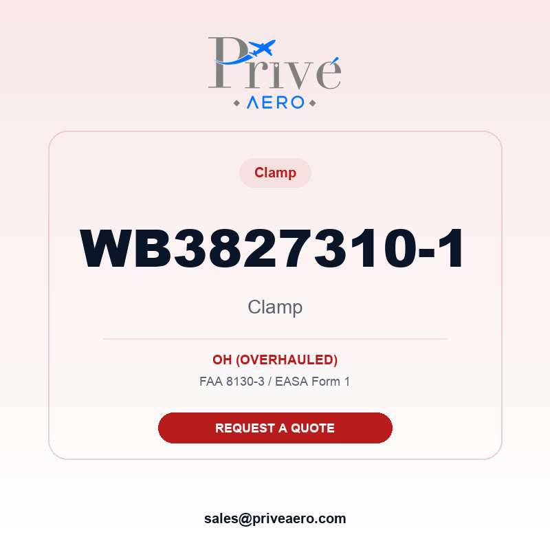 P/N WB3827310-1 Clamp WB3827310-1 Clamp – Privé Aero
