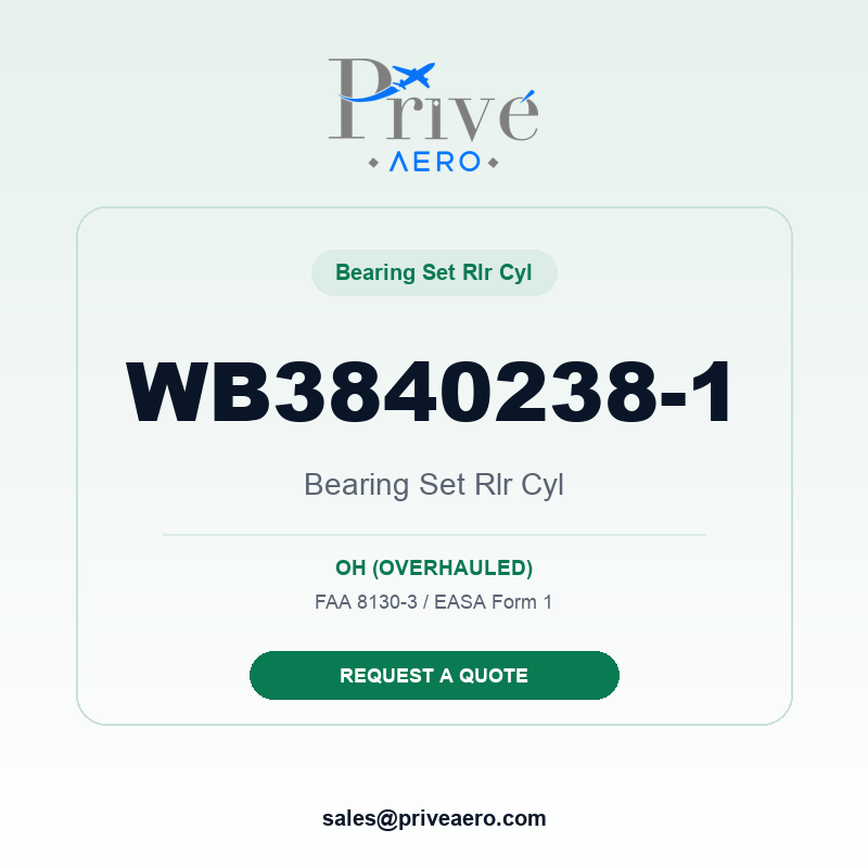 P/N WB3840238-1 Bearing Set Rlr Cyl WB3840238-1 Bearing Set Rlr Cyl – Privé Aero
